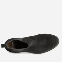 Chelsea boots noir cuir velours
