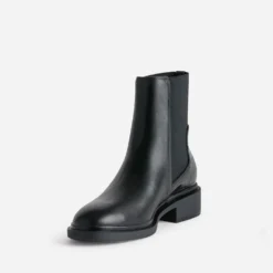 Chelsea boots noir détail effet croco