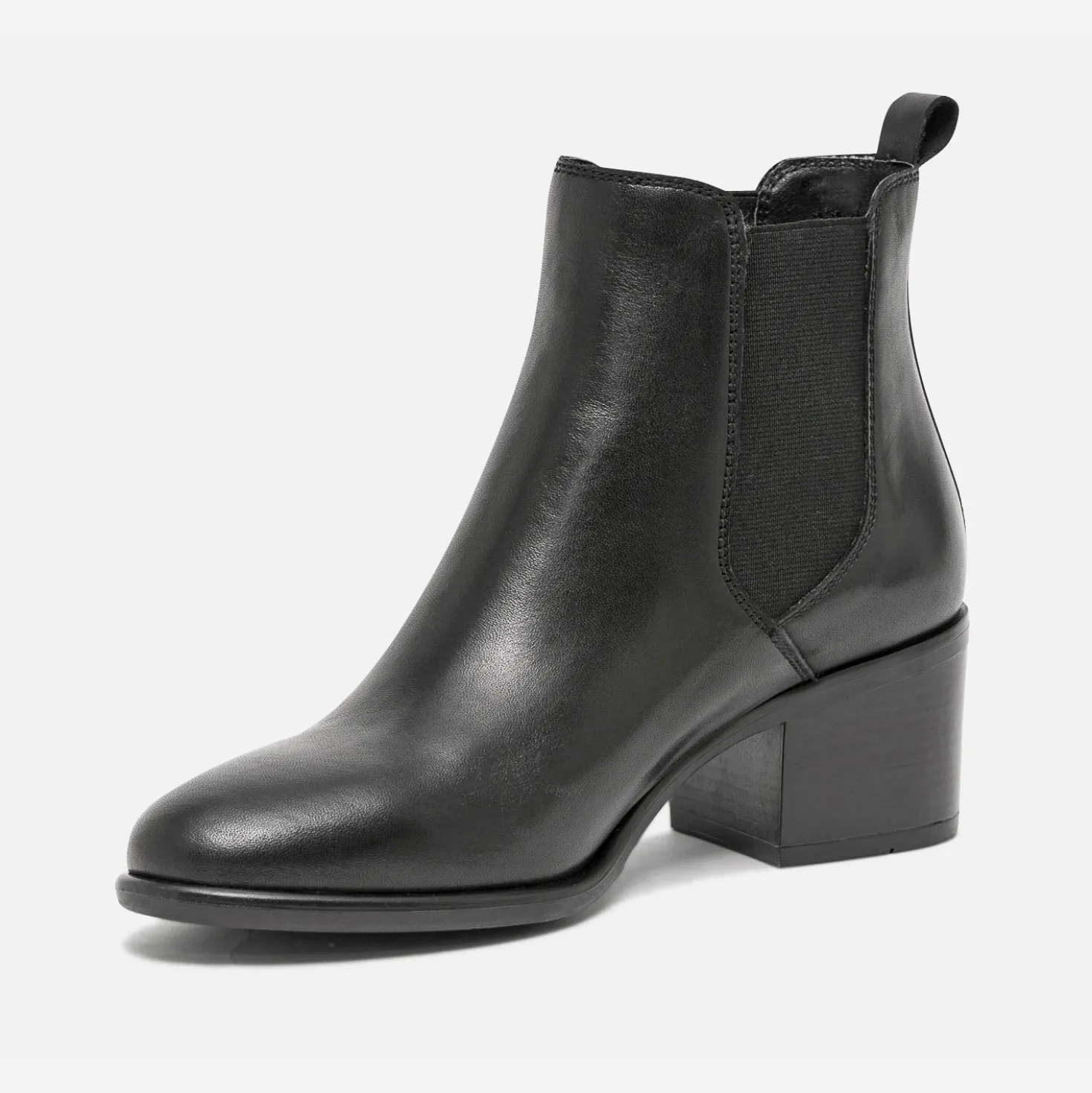 Chelsea boots noir en cuir