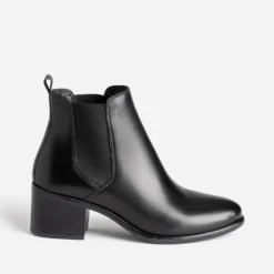 Chelsea boots noir en cuir