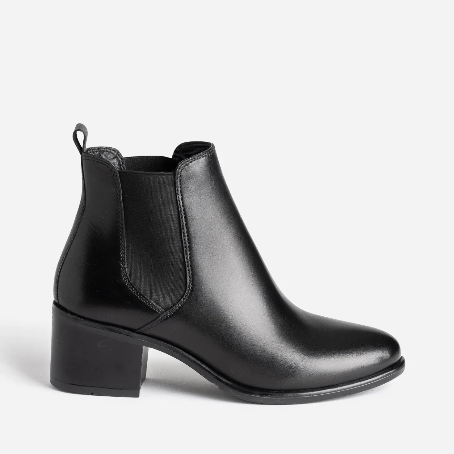 Chelsea boots noir en cuir