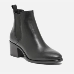 Chelsea boots noir en cuir