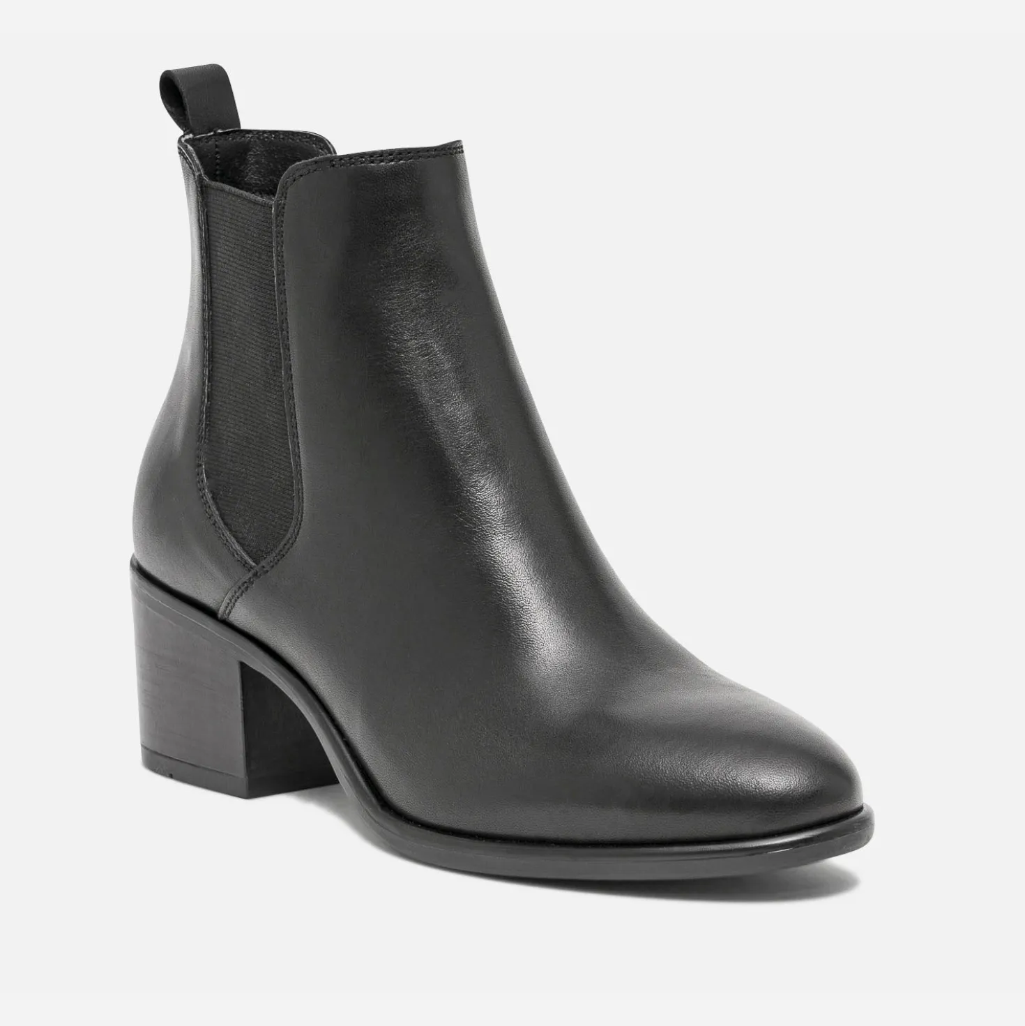 Chelsea boots noir en cuir