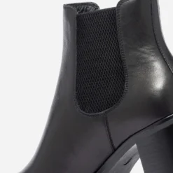 Chelsea boots noir en cuir éco-conçu