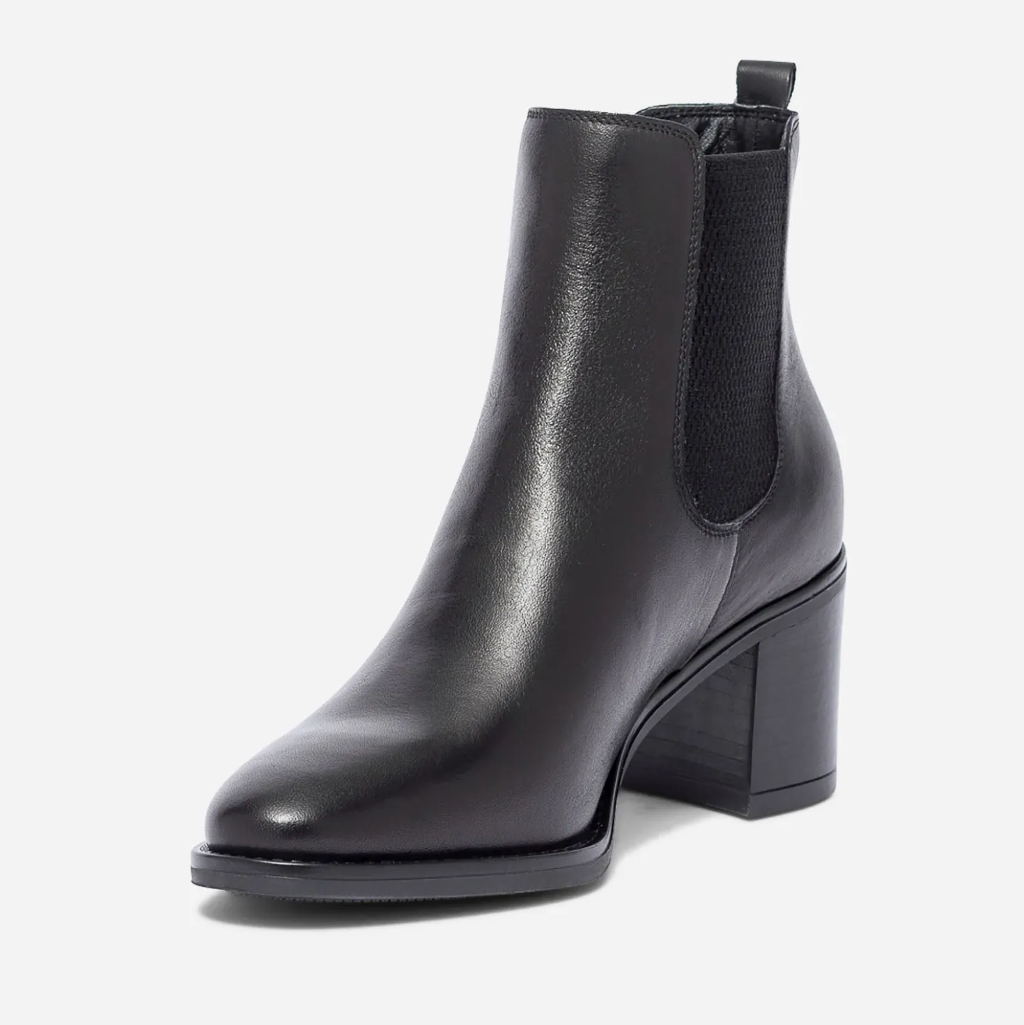 Chelsea boots noir en cuir éco-conçu