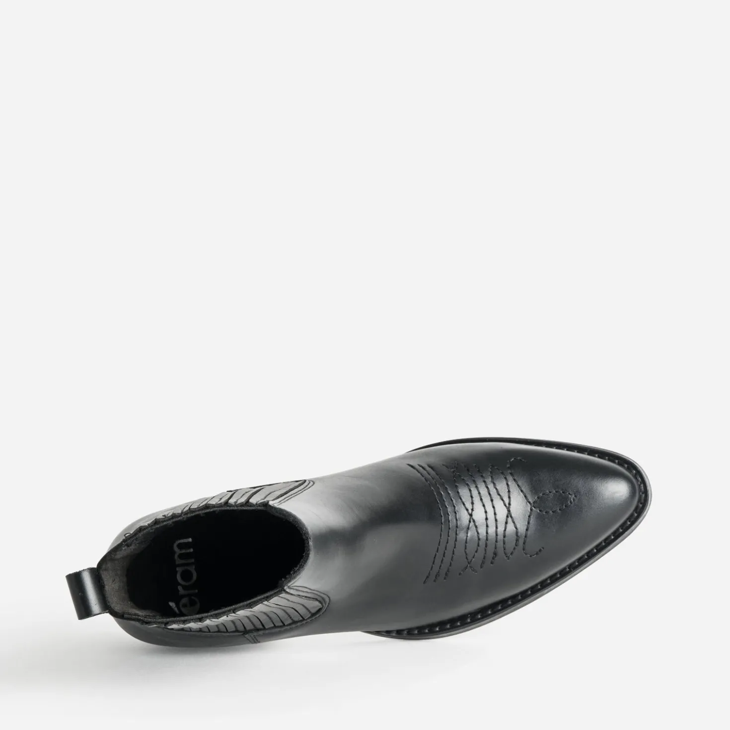 Chelsea boots santiags noir cuir