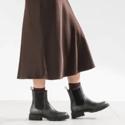 Chelsea boots TEXTO gris métallisé