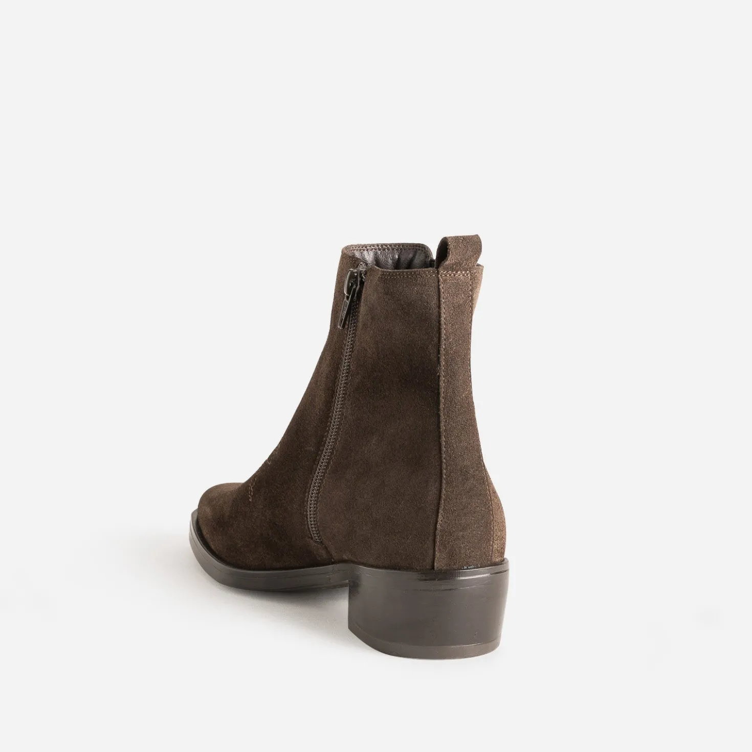 Chelsea boots TEXTO marron cuir velours