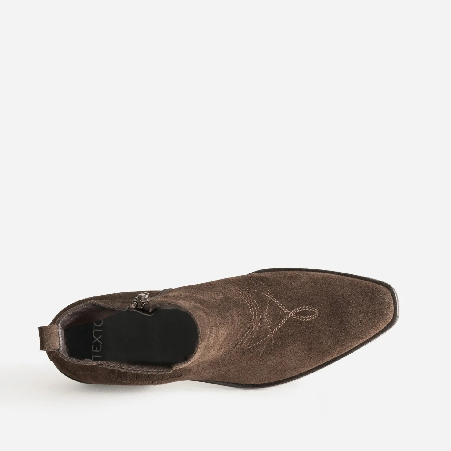 Chelsea boots TEXTO marron cuir velours