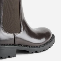 Chelsea boots TEXTO marron foncé glacé