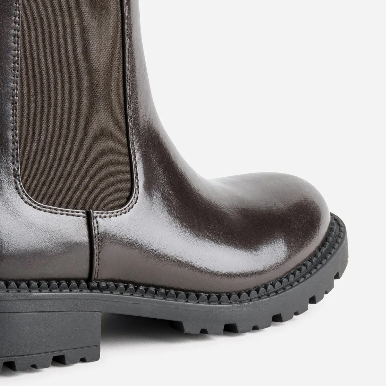 Chelsea boots TEXTO marron foncé glacé