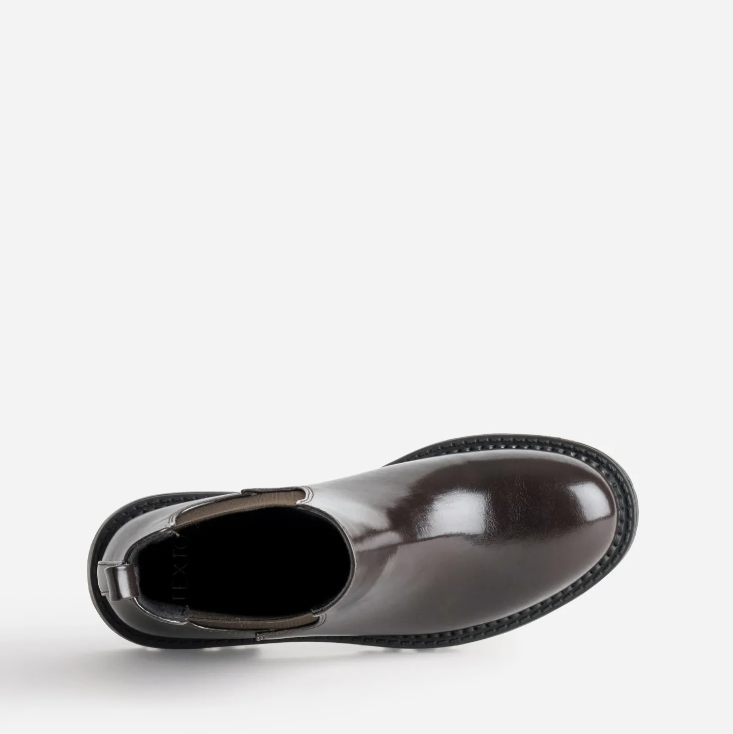 Chelsea boots TEXTO marron foncé glacé