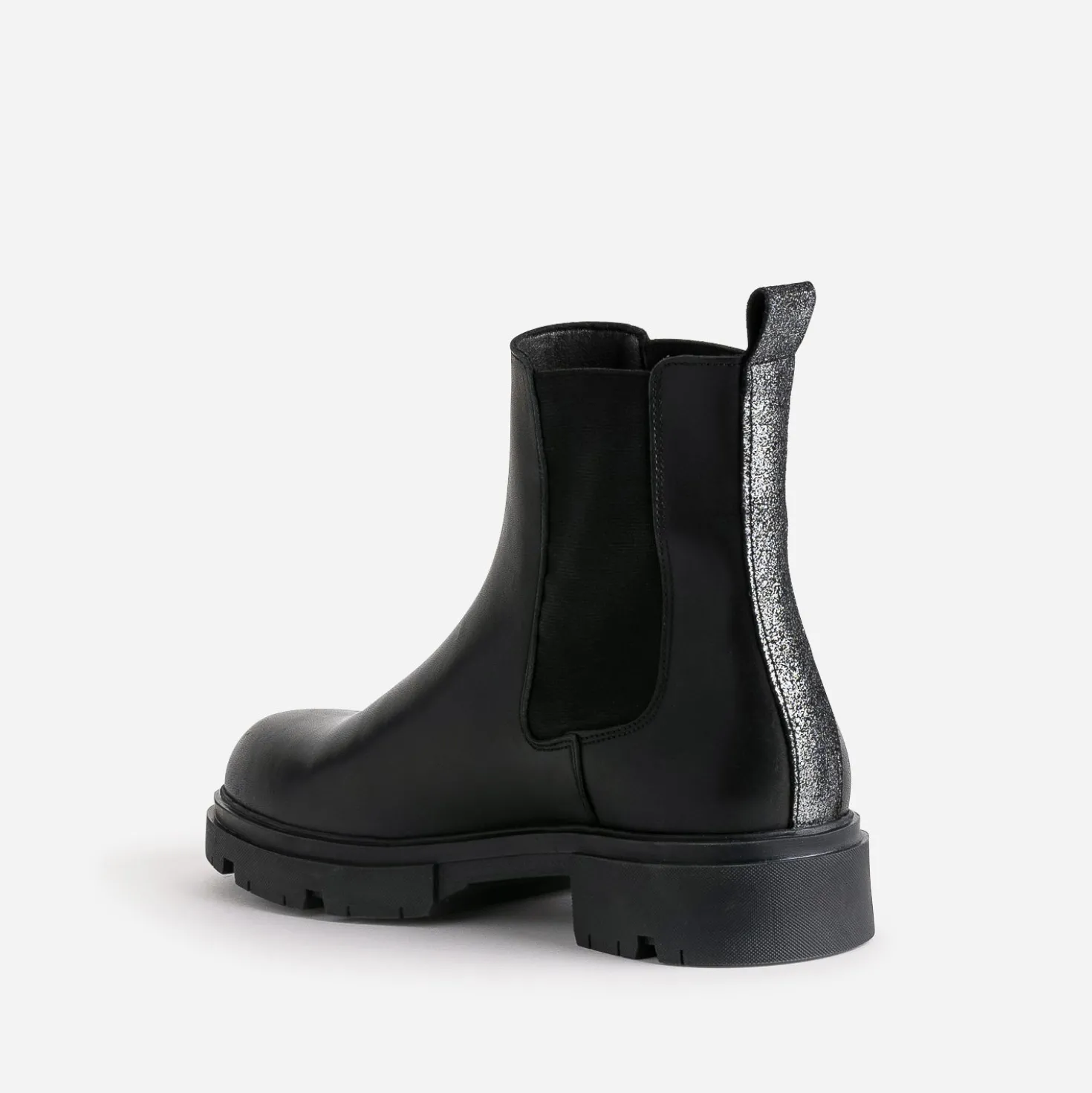 Chelsea boots TEXTO noir éco-conçu en cuir