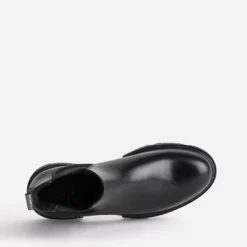 Chelsea boots TEXTO noir éco-conçu en cuir