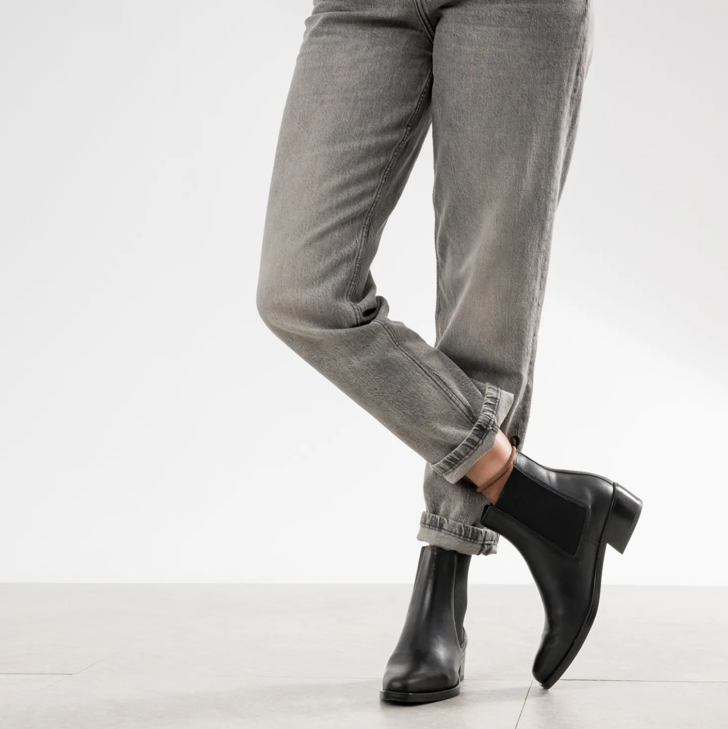 Chelsea boots TEXTO noir cuir