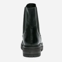 Chelsea boots TEXTO noir en cuir à semelle crantée