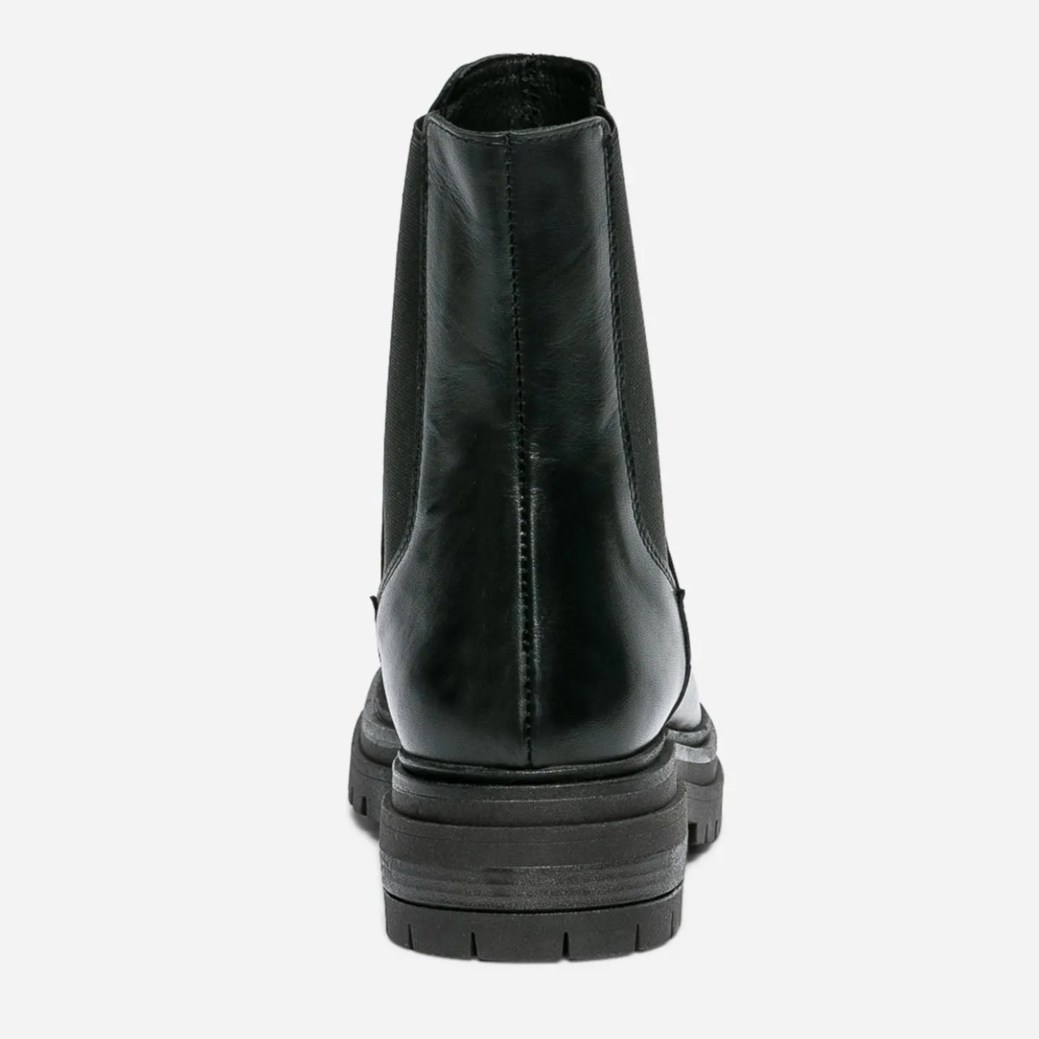 Chelsea boots TEXTO noir en cuir à semelle crantée