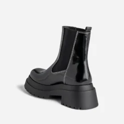 Chelsea boots TEXTO noir glacé cranté