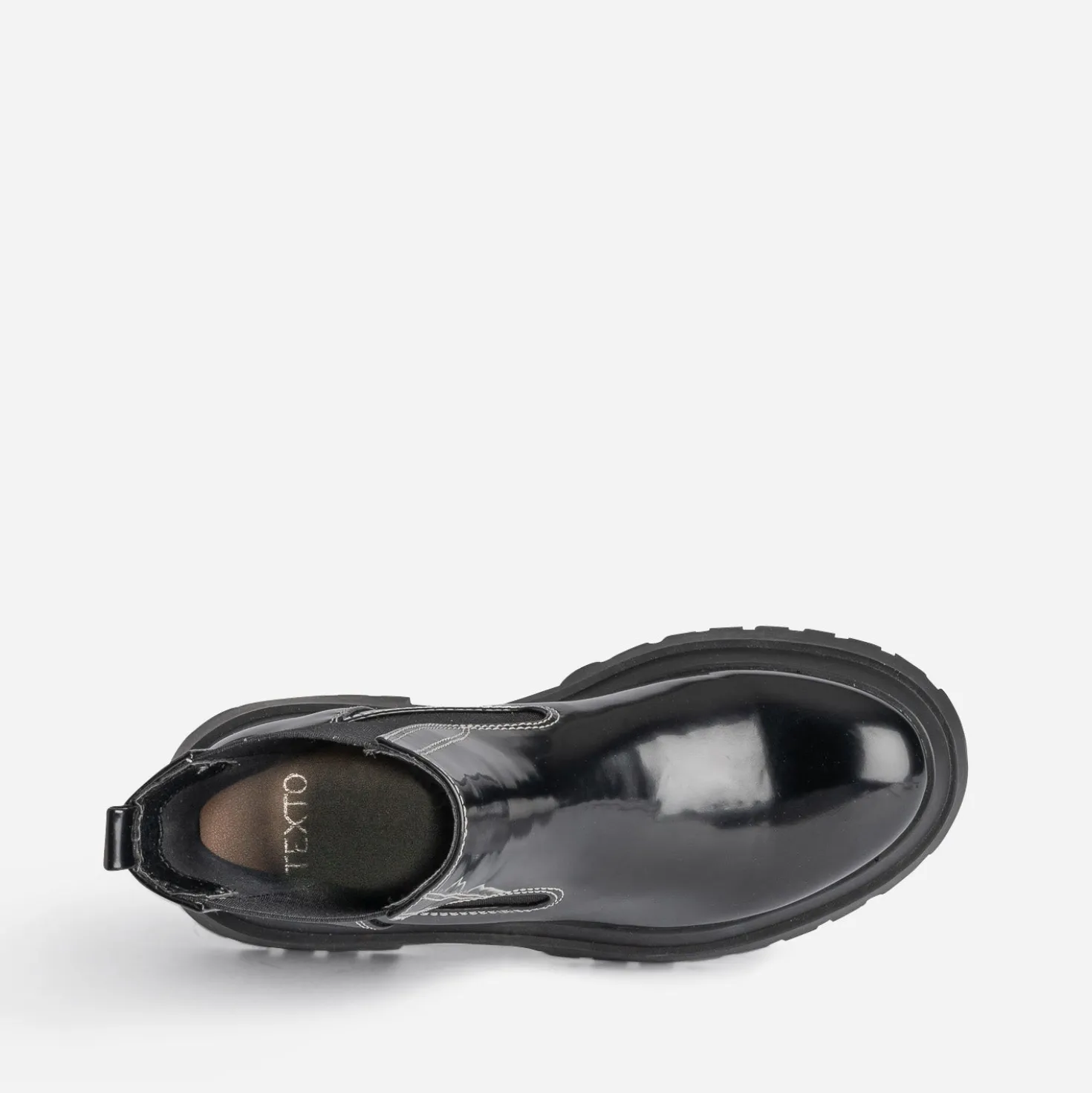 Chelsea boots TEXTO noir glacé cranté