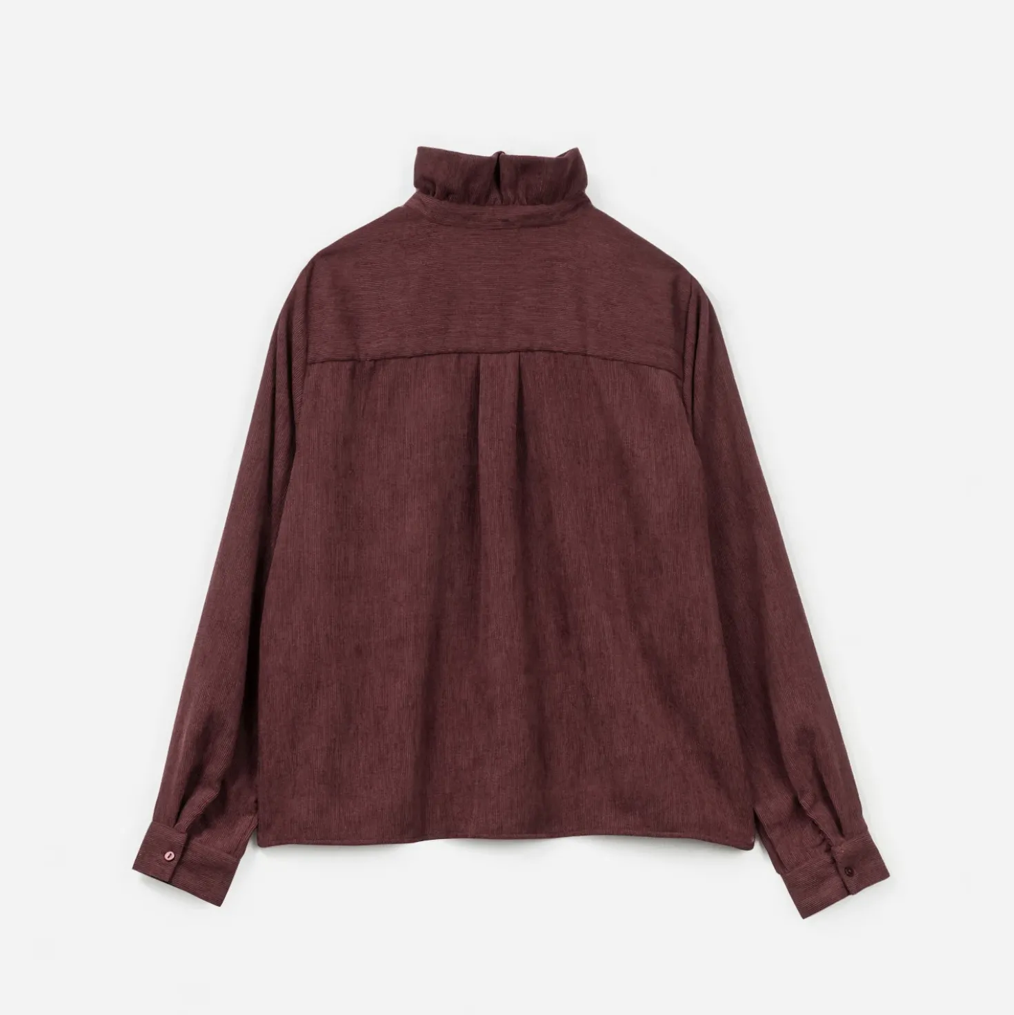 Chemise ERAM WEAR bordeaux à col Victorien