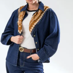 Chemise TEXTO en jean bleu