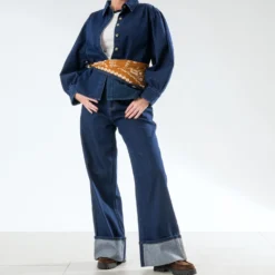 Chemise TEXTO en jean bleu