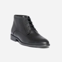 Chukka boots ERAM FLEX noir en cuir