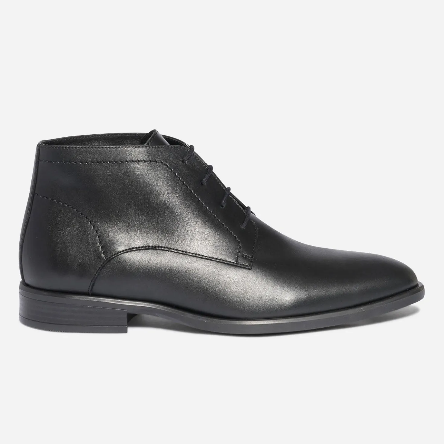 Chukka boots ERAM FLEX noir en cuir