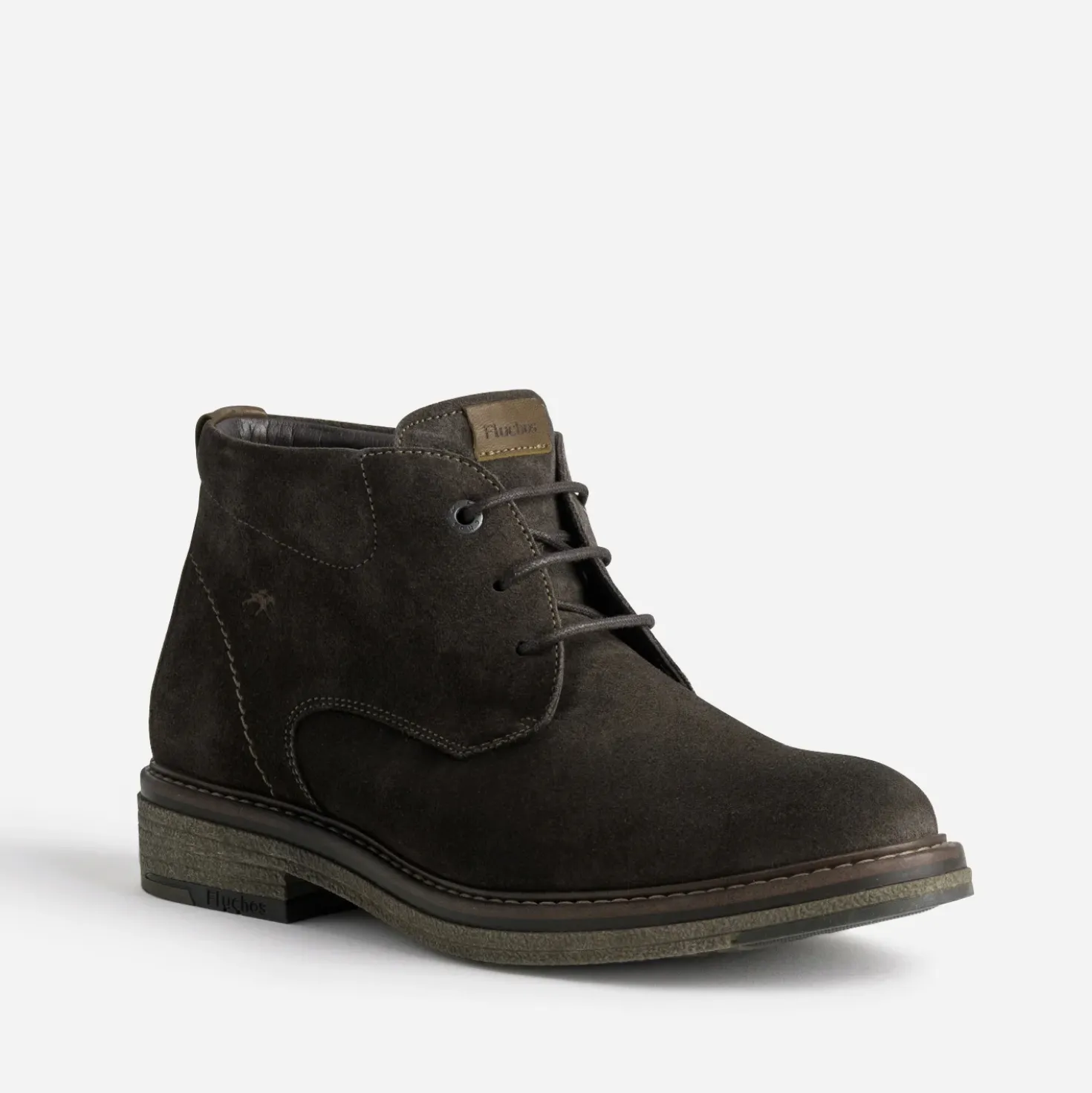 Chukka boots FLUCHOS marron cuir velours