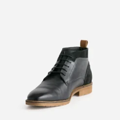 Chukka boots noir cuir