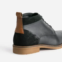 Chukka boots noir cuir