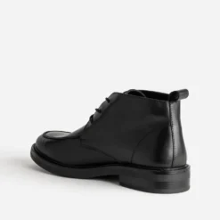 Chukka boots plateau noir cuir