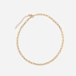 Collier jaune métal