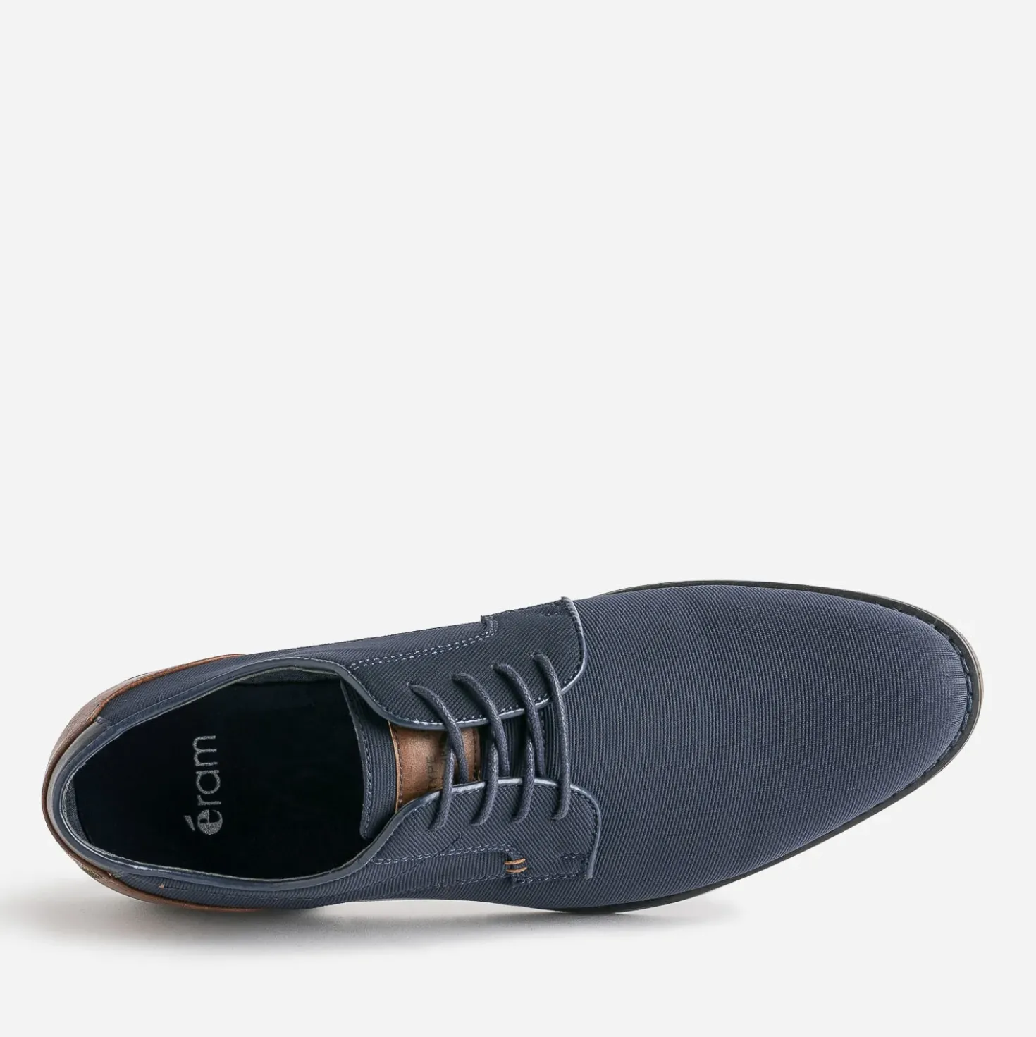 Derby bleu marine en textile