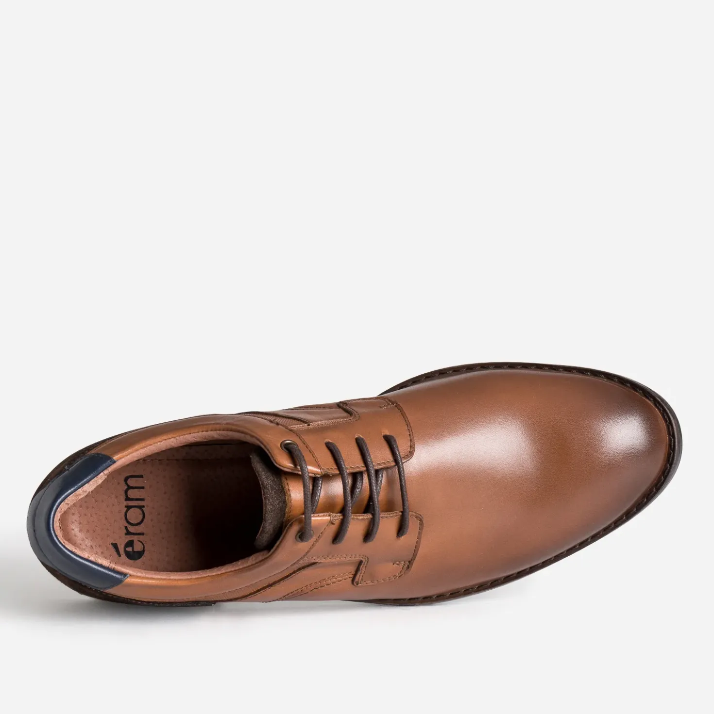 Derby camel cuir
