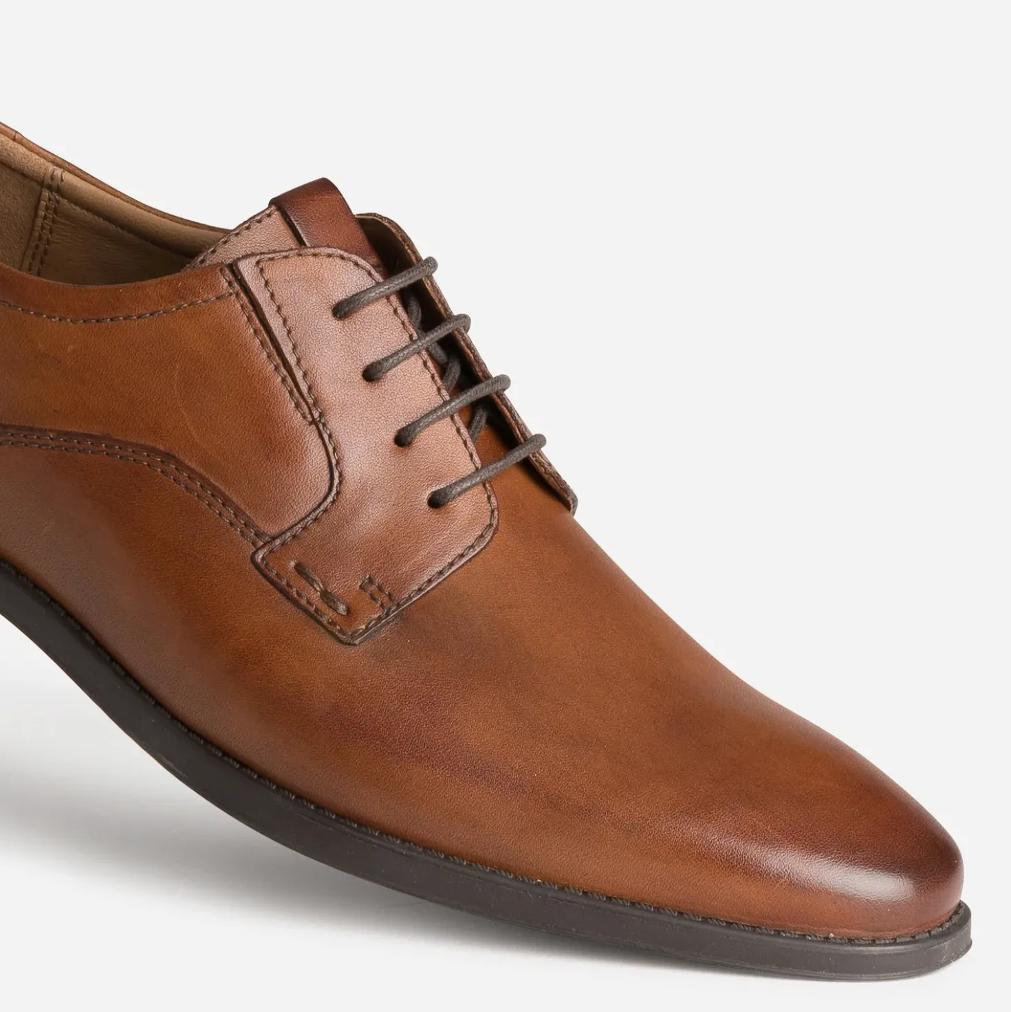 Derby cognac cuir