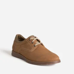 Derby cognac cuir nubuck