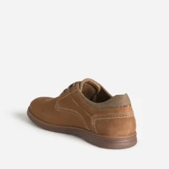 Derby cognac cuir nubuck