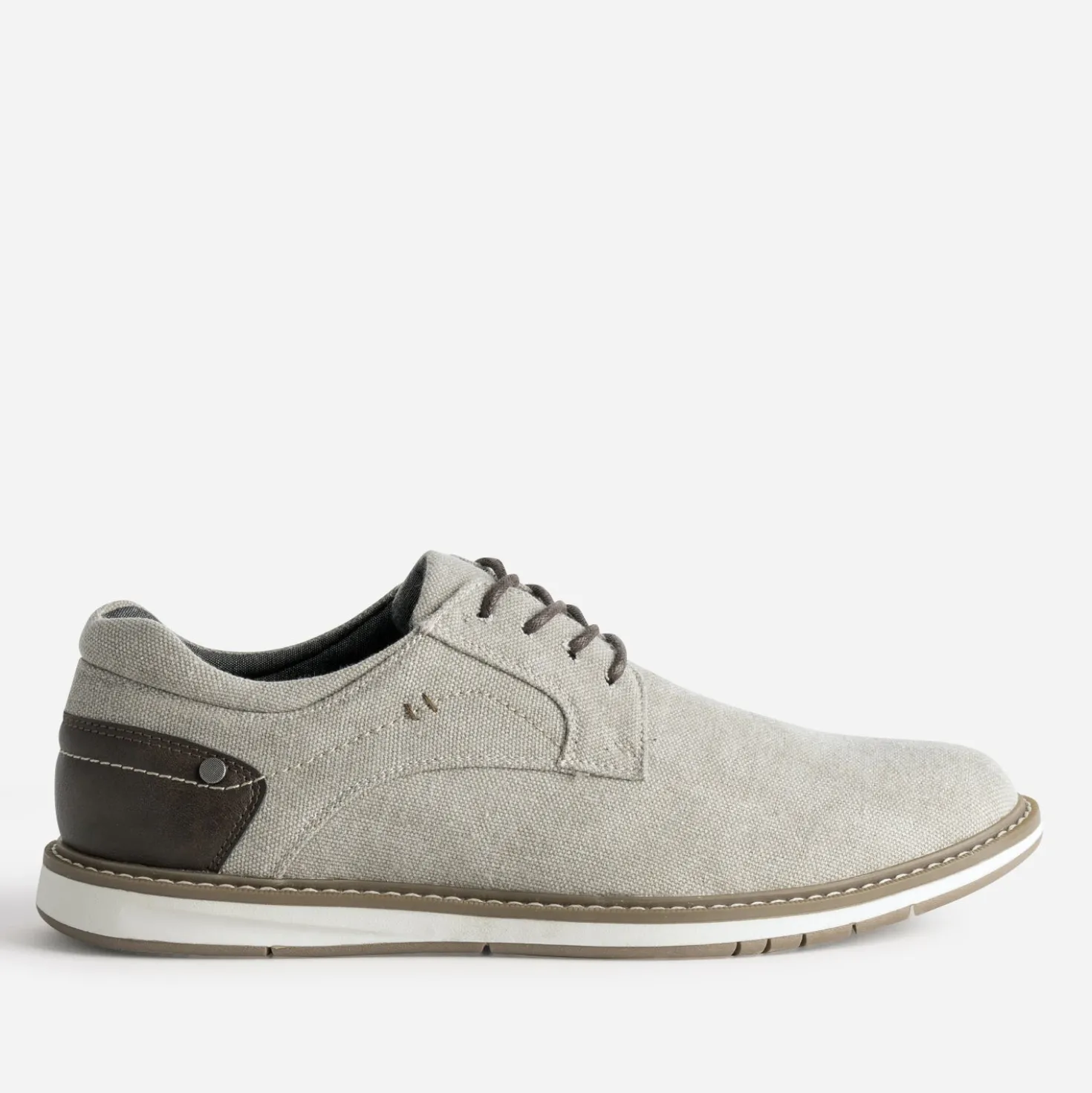 Derby confort beige en toile