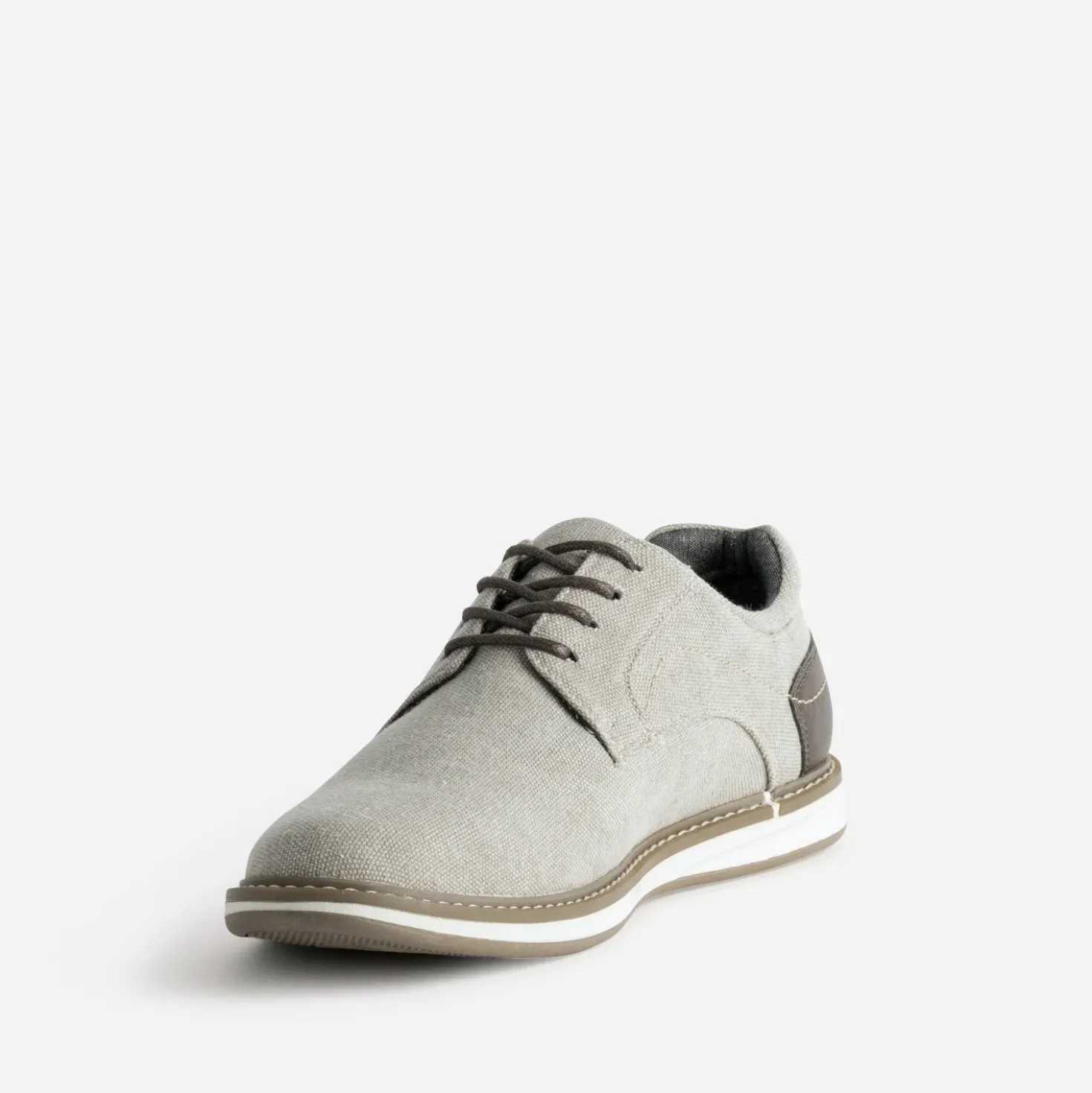 Derby confort beige en toile