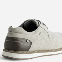 Derby confort beige en toile