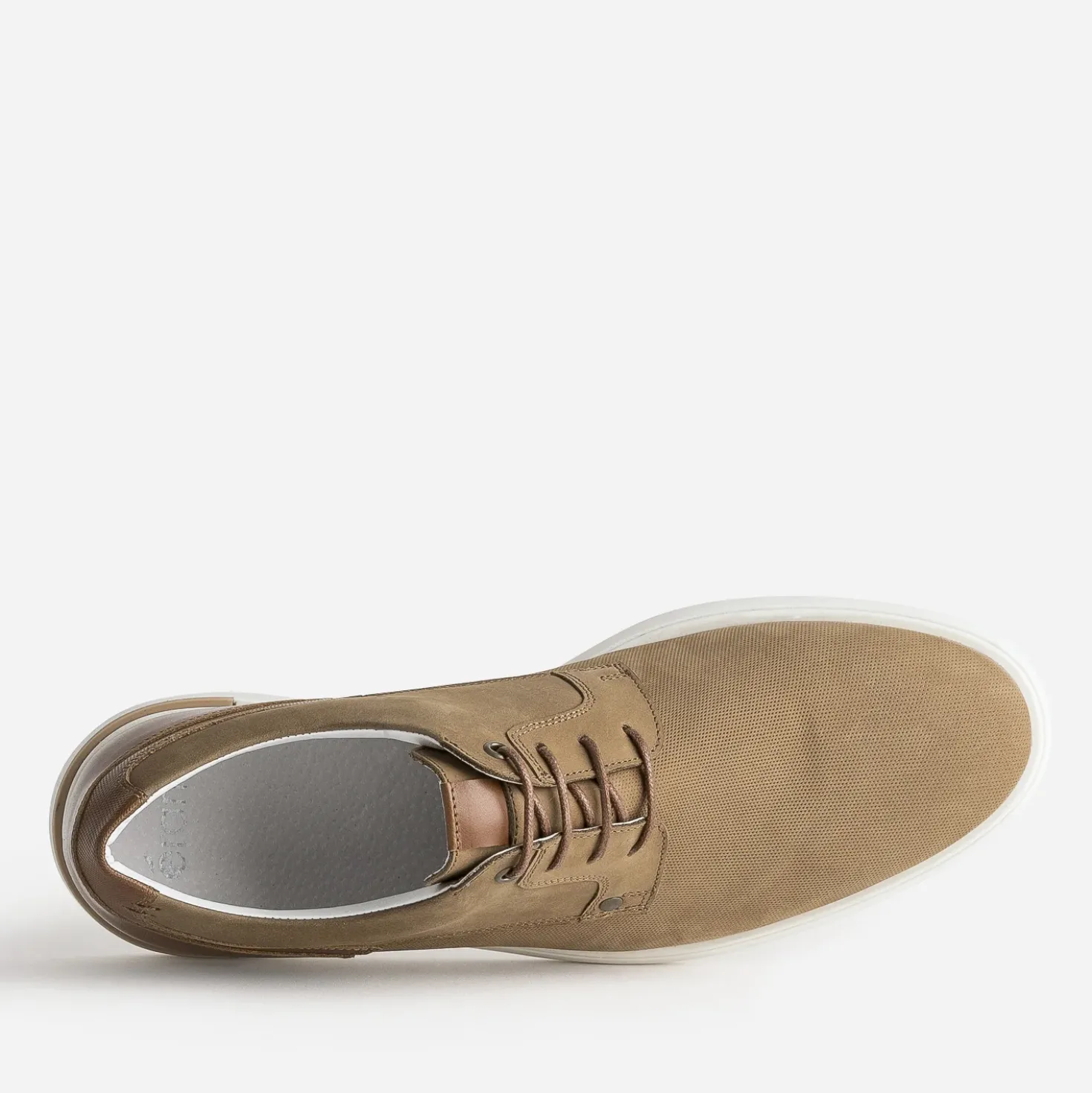Derby confort camel cuir éco-conçu