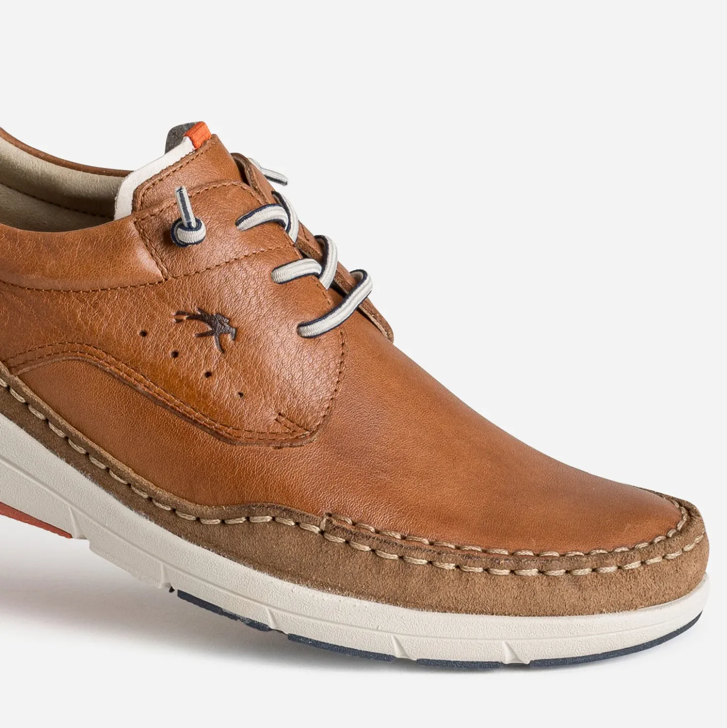 Derby confort FLUCHOS cognac en cuir
