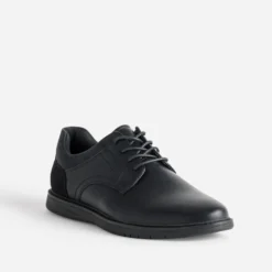 Derby confort noir semelle sport