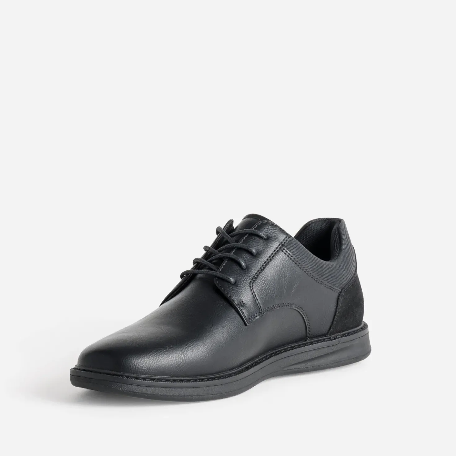 Derby confort noir semelle sport