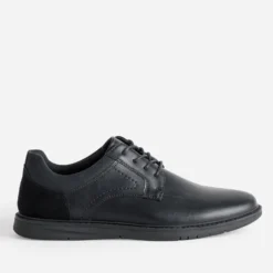 Derby confort noir semelle sport