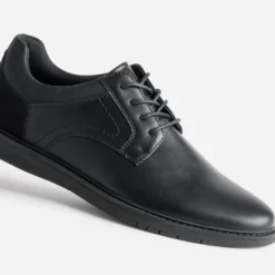 Derby confort noir semelle sport