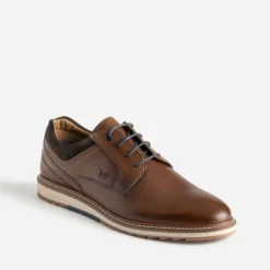 Derby détente marron cuir