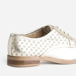 Derby ERAM FLEX doré cuir ajouré