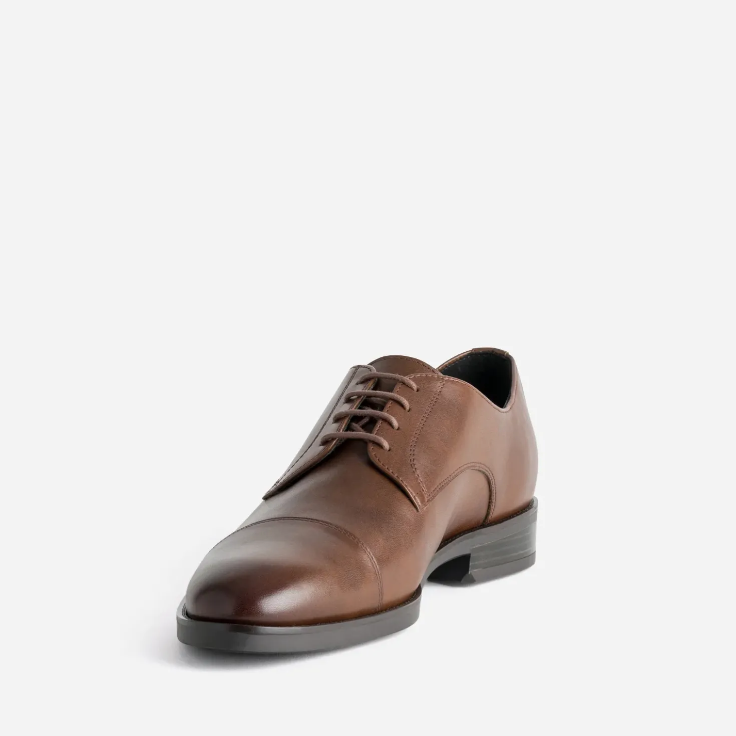 Derby ERAM FLEX marron en cuir